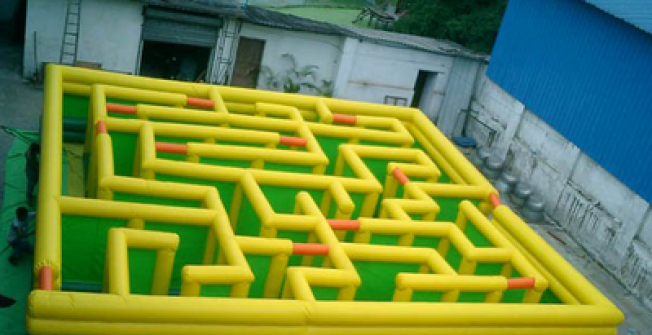 Portable Inflated Labyrinth in Abbey Gate