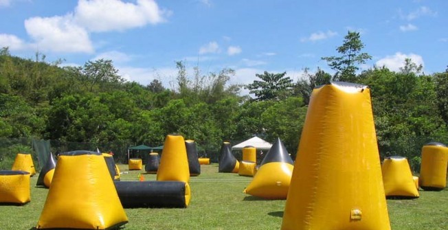 Air Inflated Paintball Course Design in Adlington