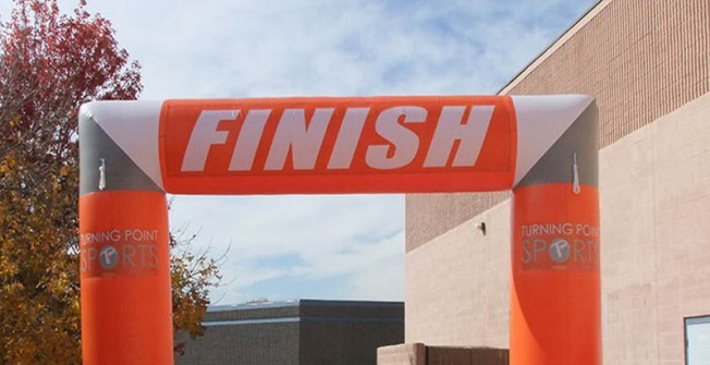 Inflatable Finish Line Arch in Hill Top