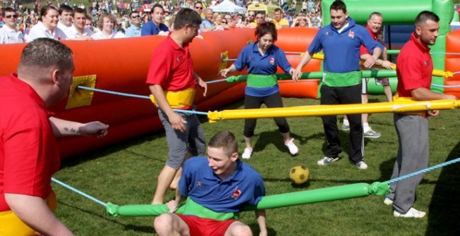 Inflatable Human Table Football  in Aberffrwd