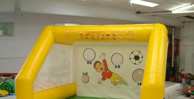Indoor Beat the Keeper Inflatable Facility in Abberton
