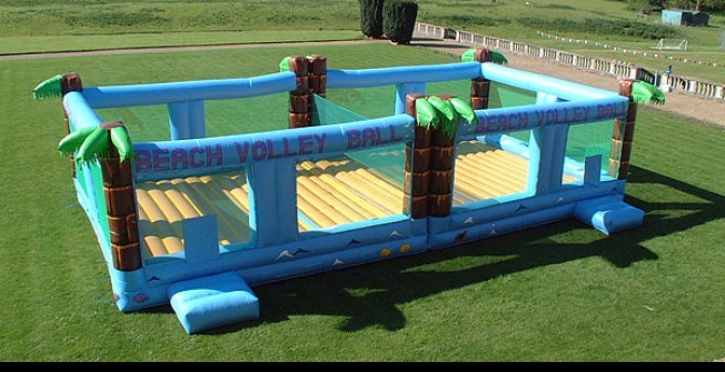 Giant Blow Up Volleyball Facility in Upper Wardley