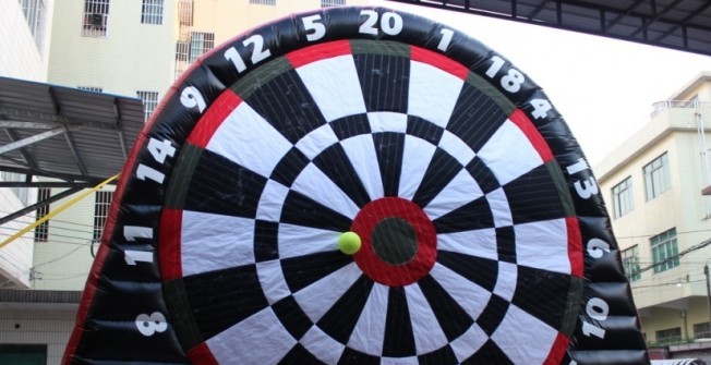 Giant Football Darts Boards in Little Green