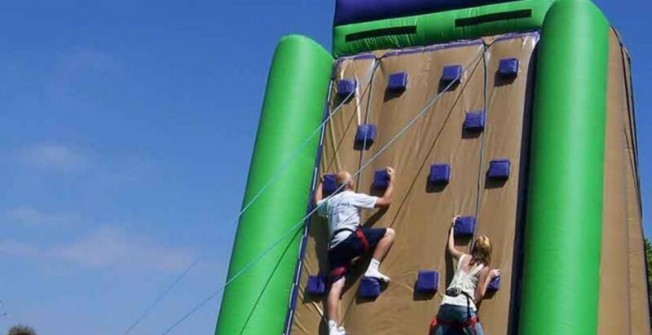 Inflated Bouldering Facility in Norton